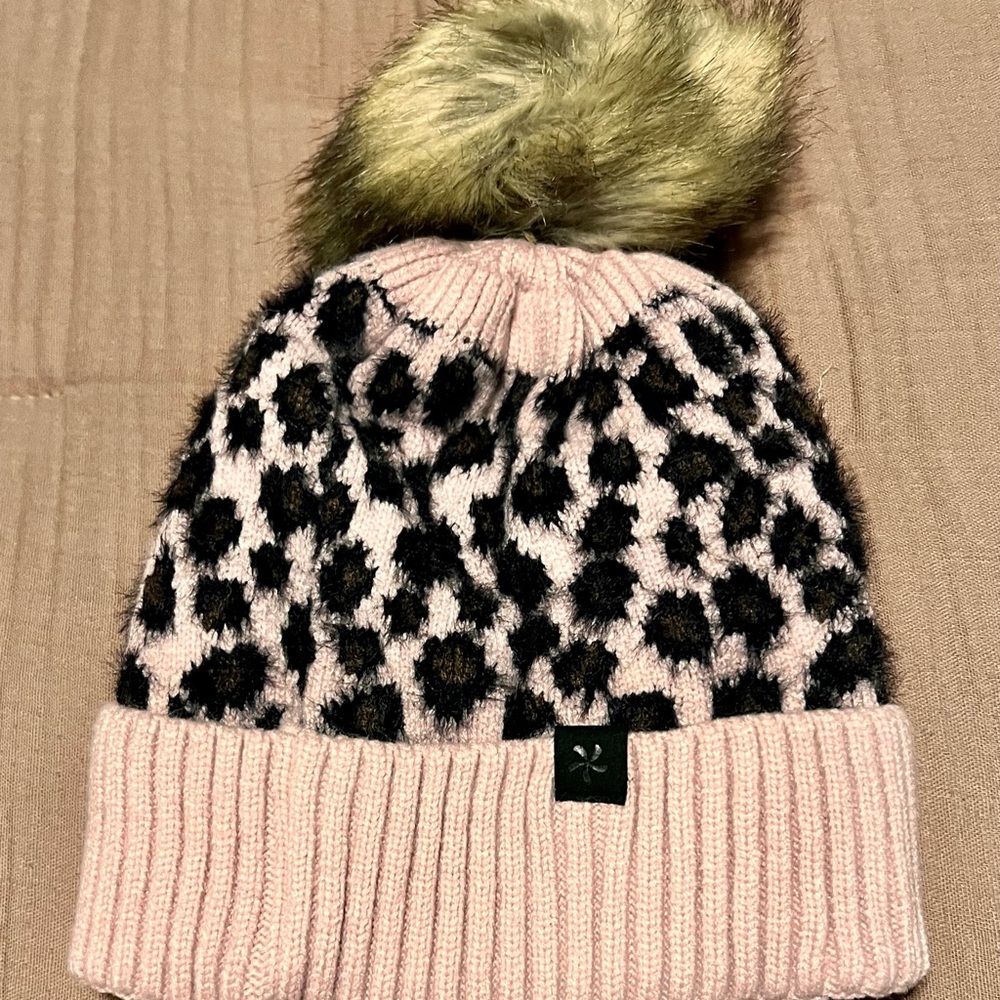 NEW Pink Leopard Print Beanie